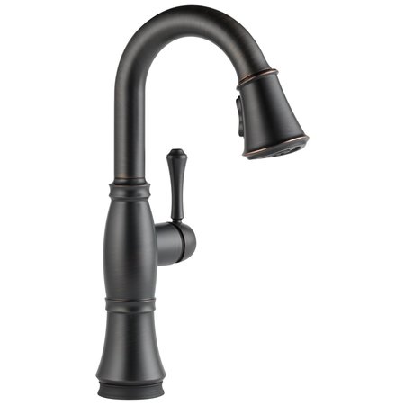 DELTA Cassidy Single Handle Pull-Down Bar/Prep Faucet With Touch2O Technology 9997T-RB-DST-IN